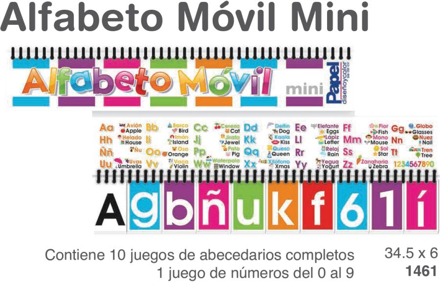 Alfabeto Móvil Mini 34.5×6cm Padi® 1449 [Pieza] 682158014490