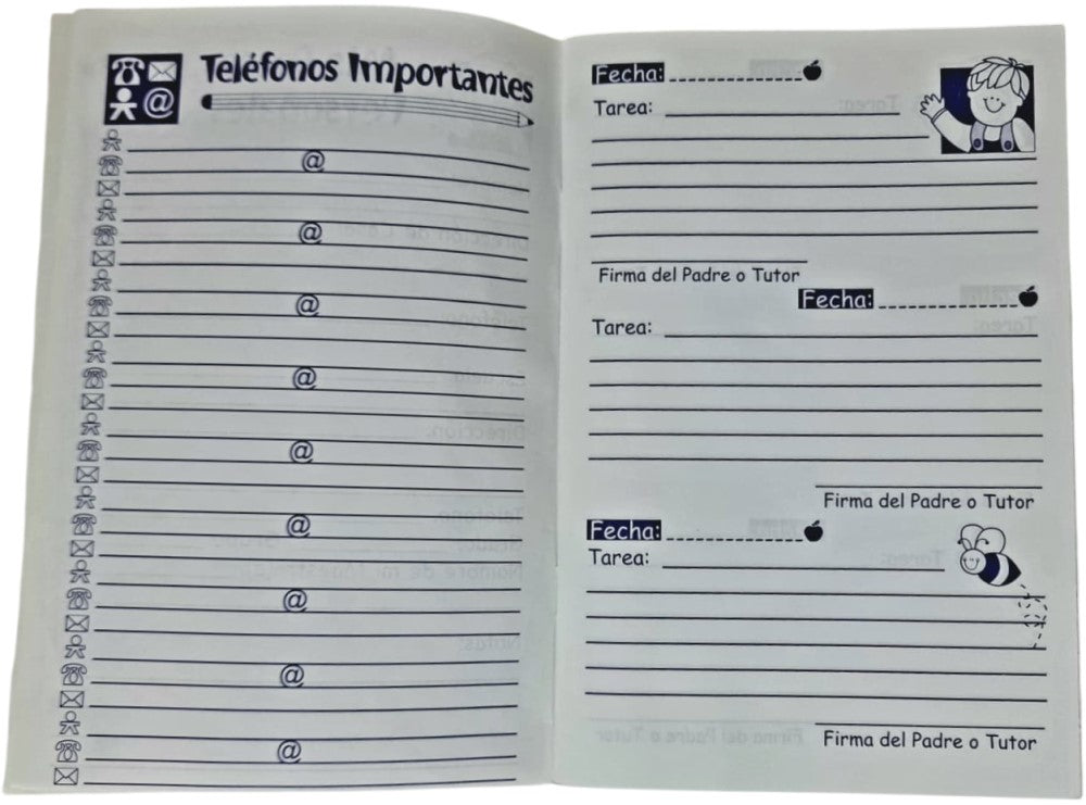 Cuaderno Registro Tareas 40 Paginas 14×20½cm Padi® 301 [Pieza] 682158003012 3